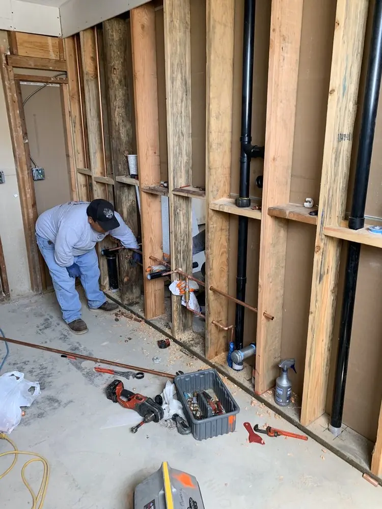 Commercial rough-in plumbing for Gas Line Repair in Magnolia